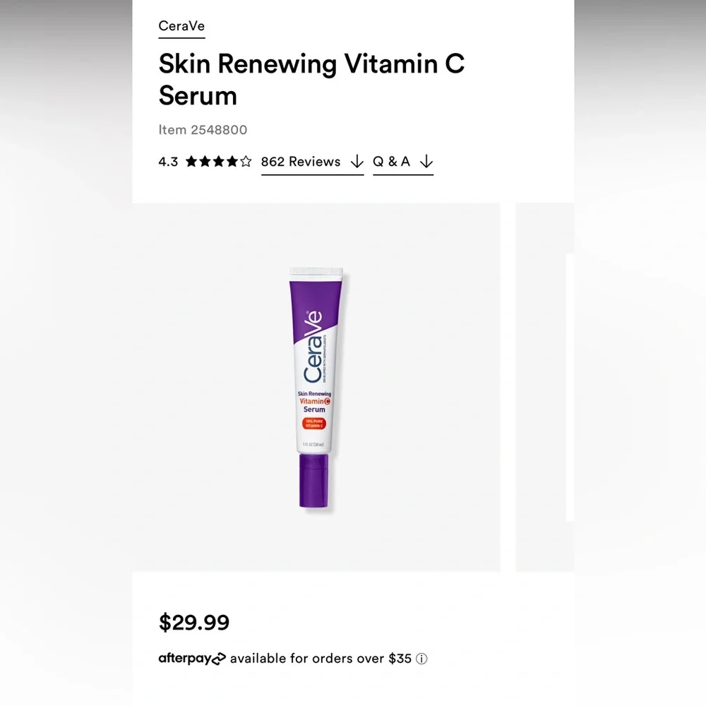 Cerave vitamin C serum brand new